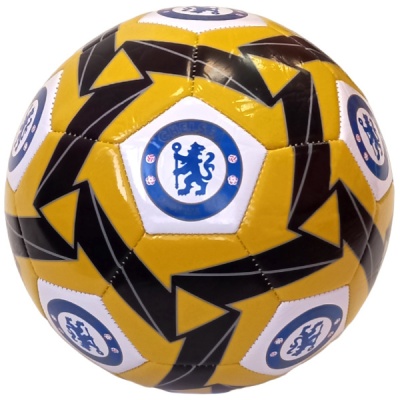 Мяч футбольный клубный "Chelsea", машинная сшивка (желто/черный) E41658-3